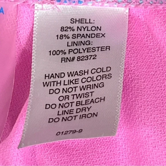 Decree Size 3X Tie Dye Ruffle Hem Tie Front Bikini Padded Top w/Side Wir… - Picture 11 of 11